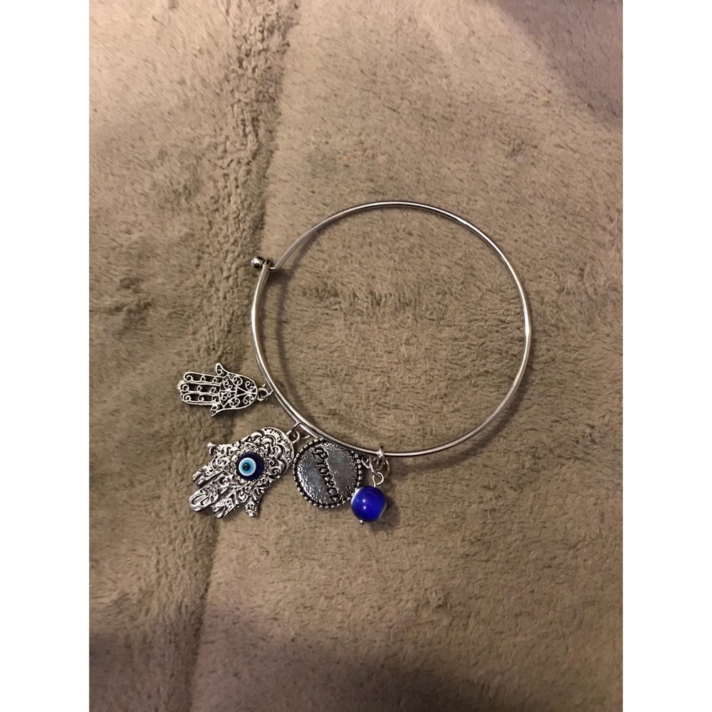 Silver Hamsa bracelet